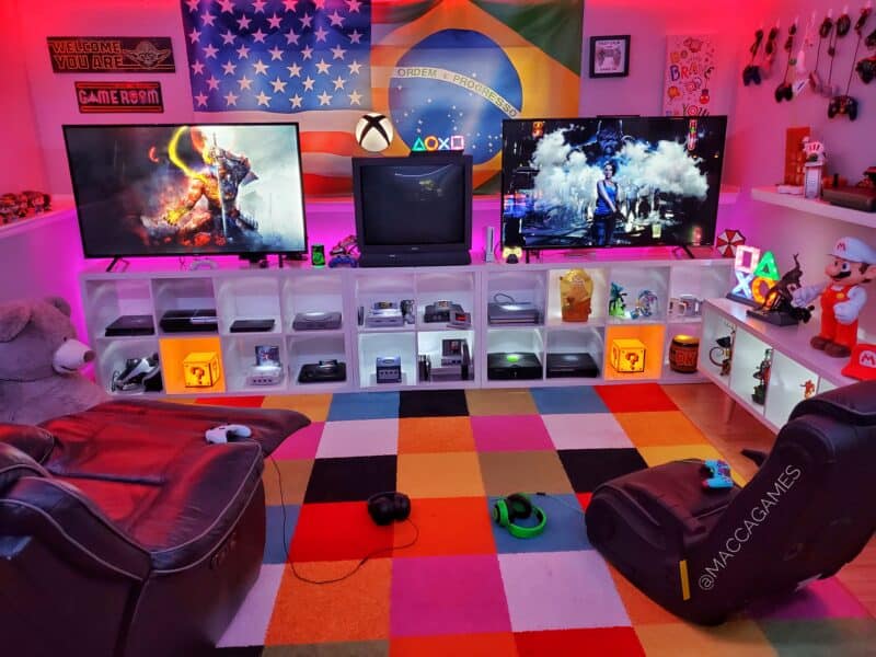console gaming setup 1